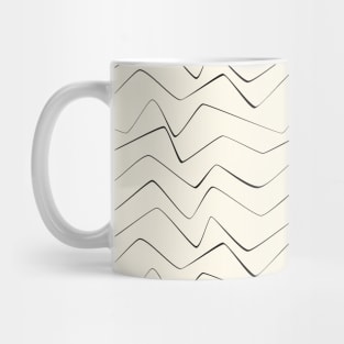 Minimal lines abstract stripes pattern Mug